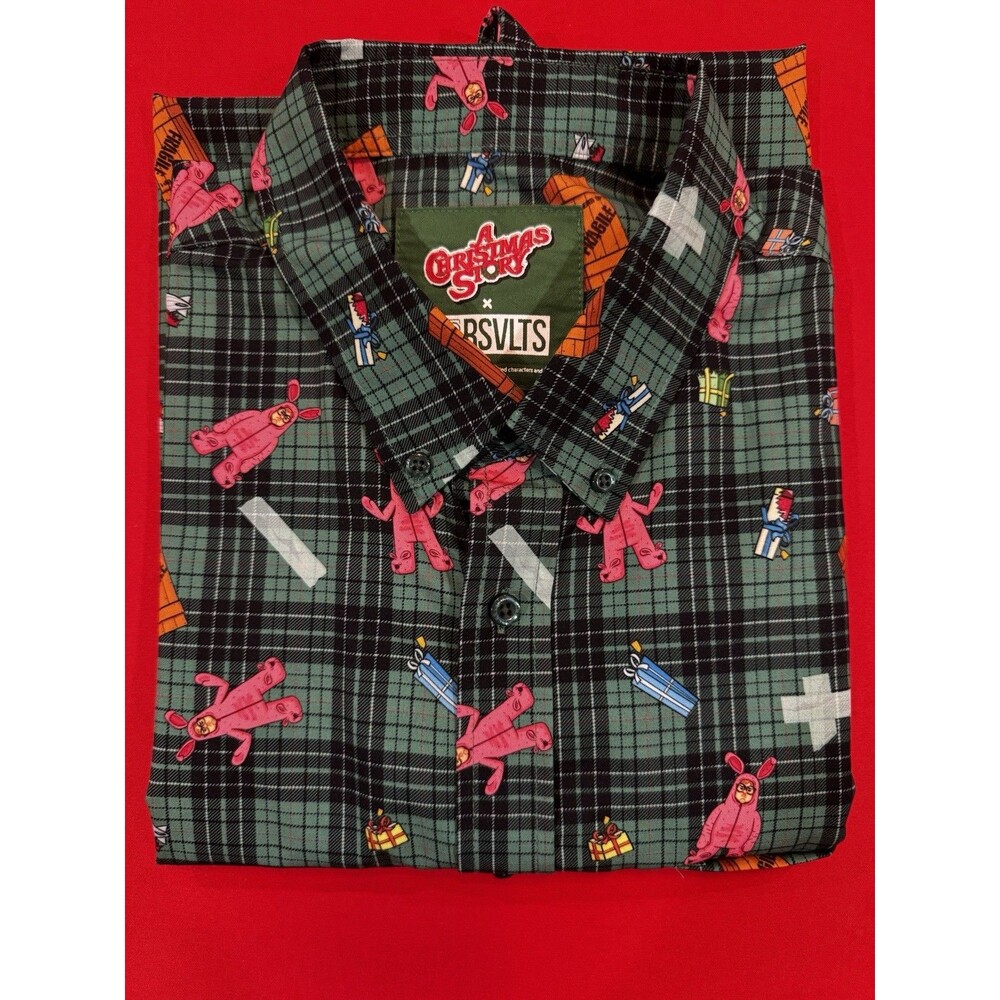 RSVLTS A Christmas Story "Christmas on Cleveland Street" Shirt Large EUC